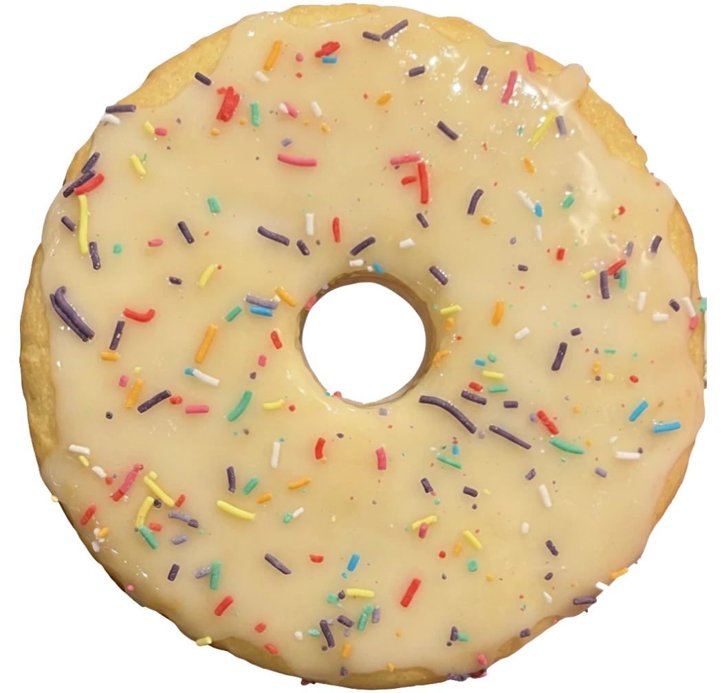 Glazed Vanilla Donut Cookie