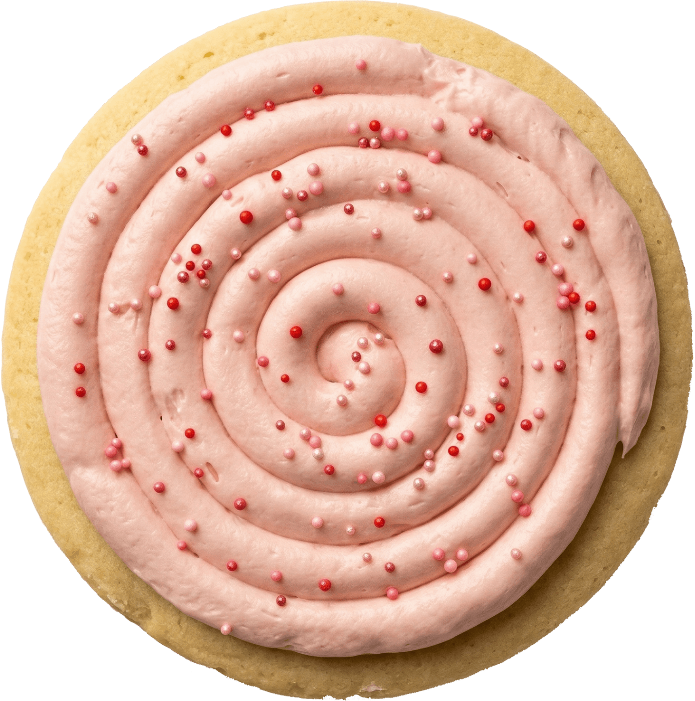 Pink Sugar Sprinkle Cookie